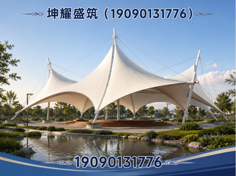 且末县膜结构景观展示图